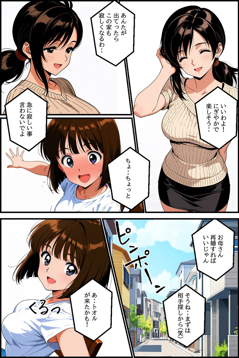 【エロマンガ】快楽に負け義理の息子との不貞行為に溺れる奥様の運命が…