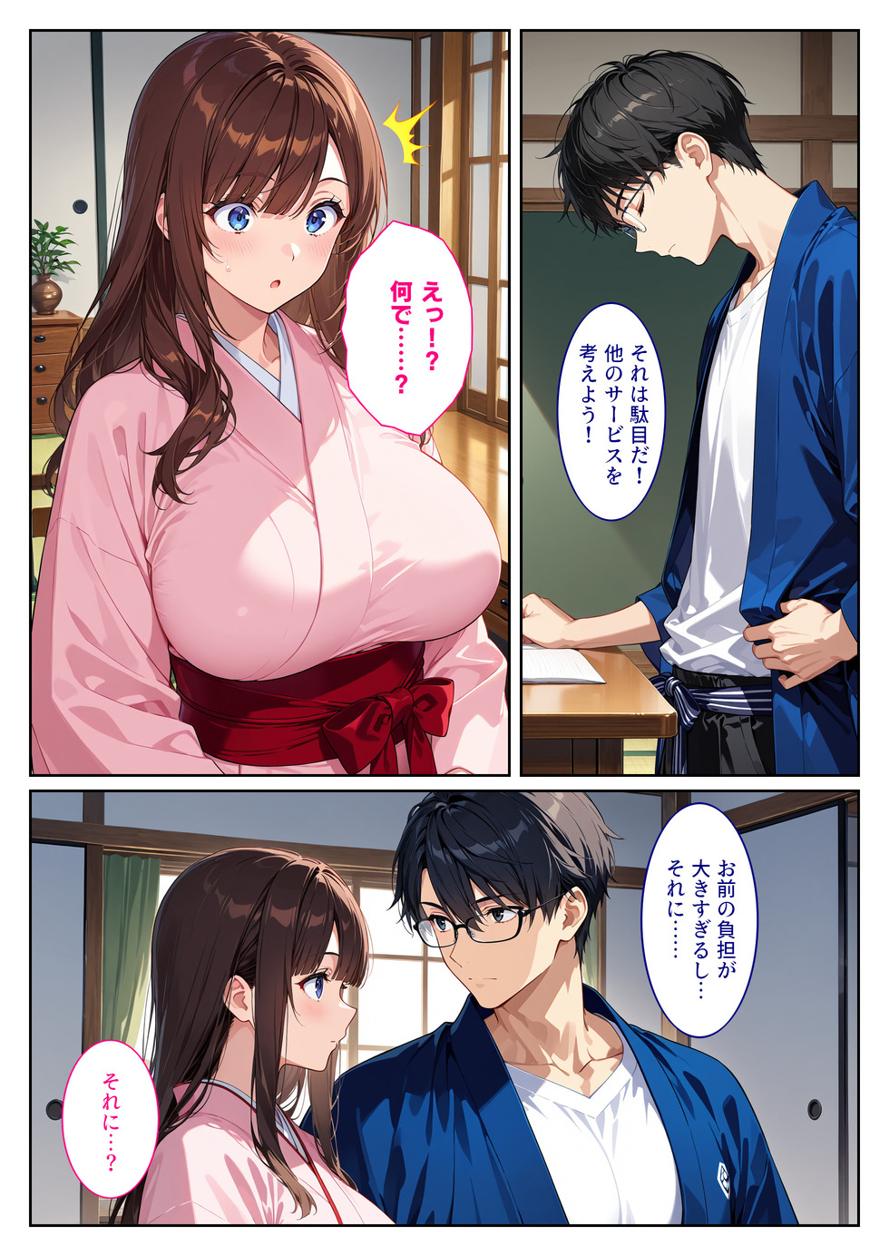 【えろまんが】宿の経営難の為にエッチなサービス始める奥様がヤバい…