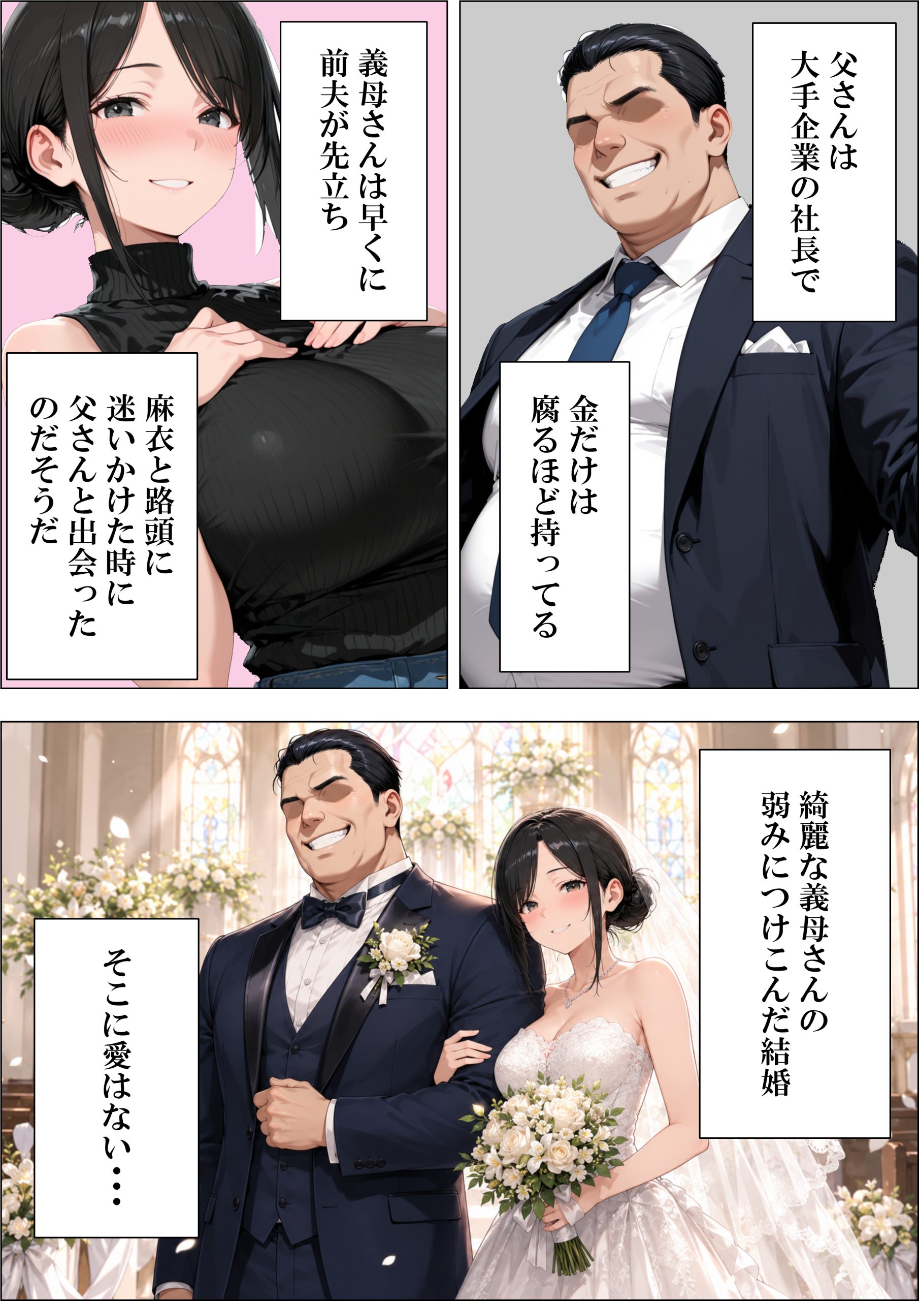 【えろまんが】家族を守る為に義理の息子に処女アナルを捧げる奥様…