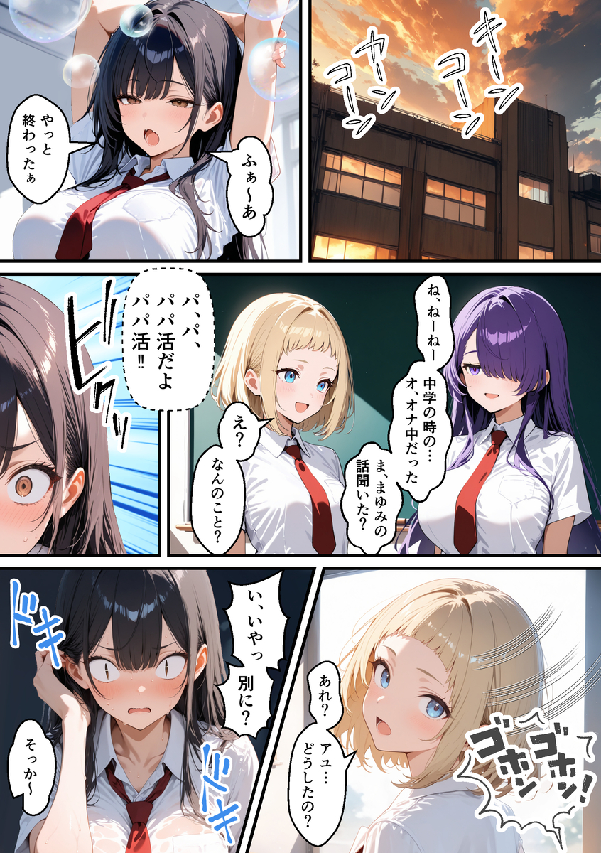 【えろまんが】見た目と別に欲望を刺激させられるパパ活おっさんとのセックスが気持ち良すぎて…
