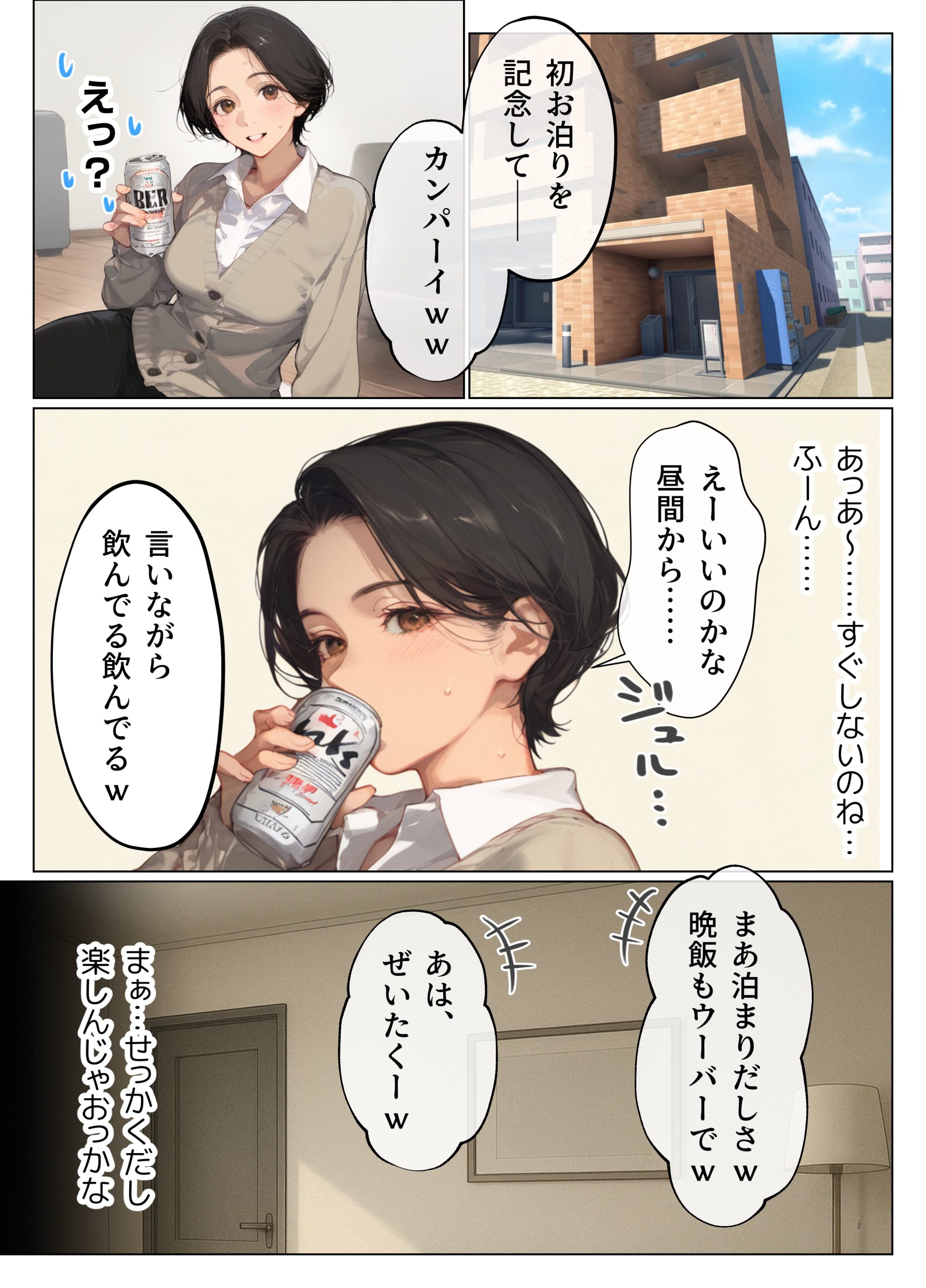 【エロ漫画人妻】人妻さんの本気の汗だく浮気セックスがエロ過ぎてヤバい！