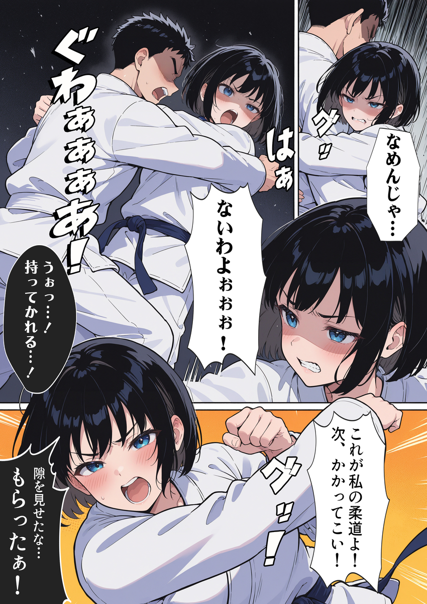 【エロ漫画レイプ】道場破りを名乗る男達の襲撃でメス堕ちさせられる天才柔道少女の運命が…