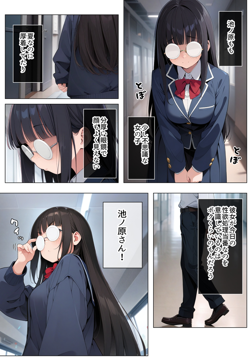 【エロマンガ】クラスの地味な女の子で性欲処理が最高すぎる！