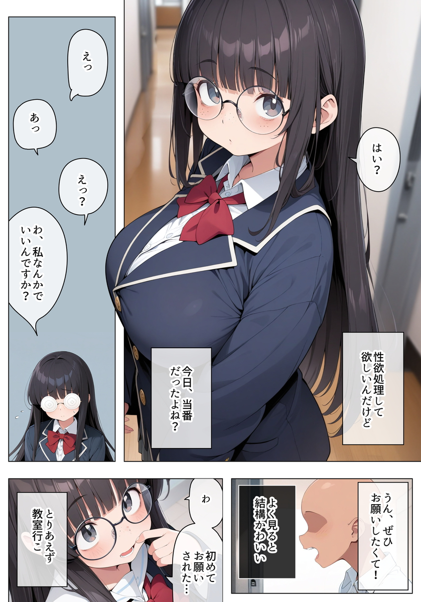 【エロマンガ】クラスの地味な女の子で性欲処理が最高すぎる！