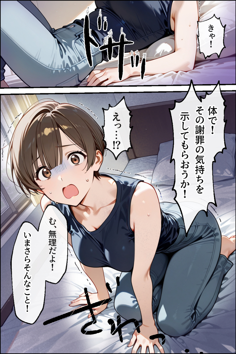 【エロ漫画人妻】同人AVに出演した人妻さん…何人もの男とセックスして完全に変態になってしまう…