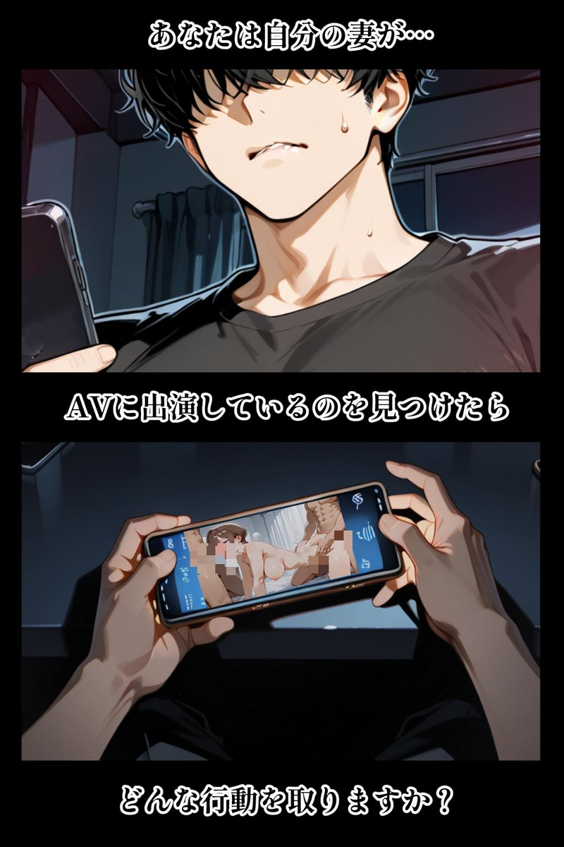 【エロ漫画人妻】同人AVに出演した人妻さん…何人もの男とセックスして完全に変態になってしまう…