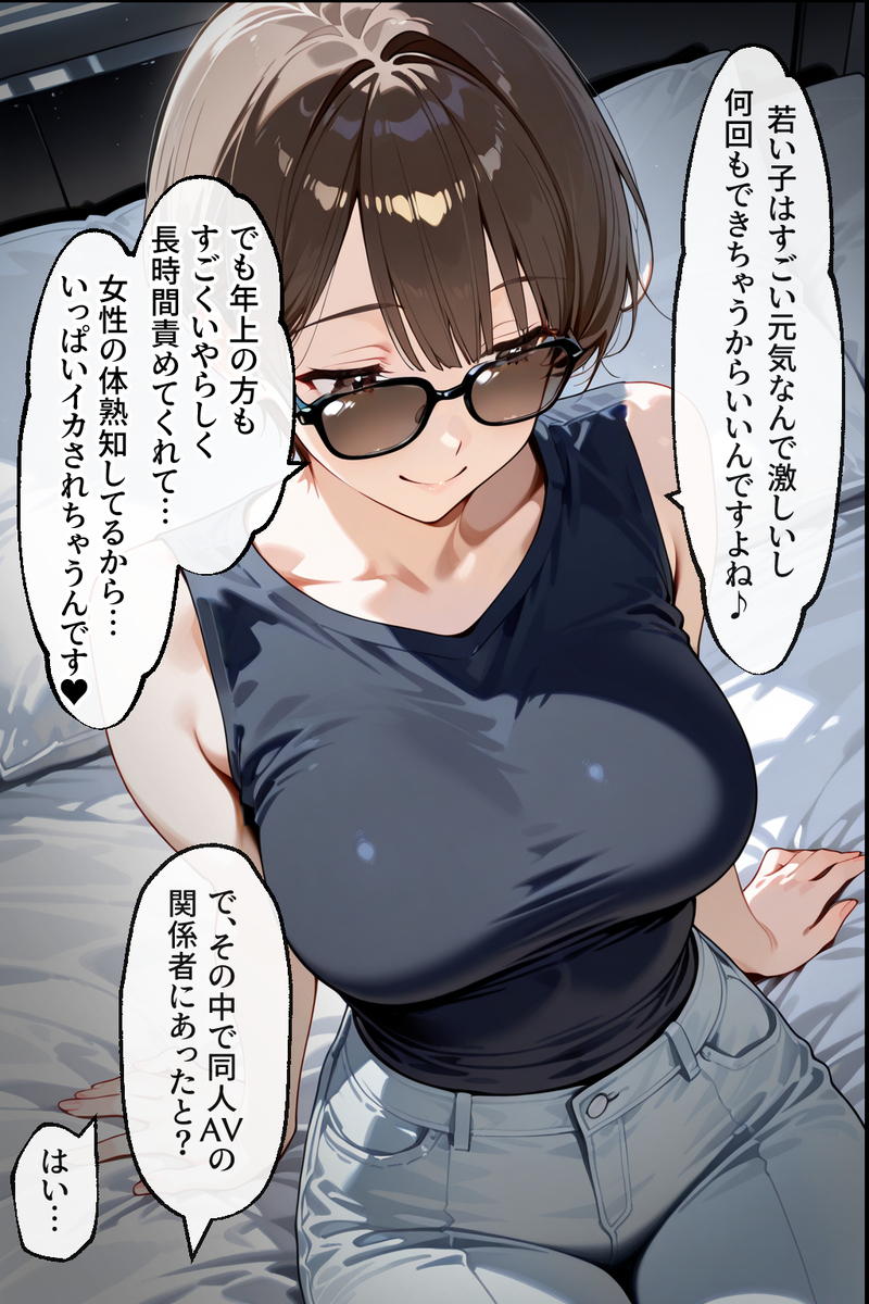 【エロ漫画人妻】同人AVに出演した人妻さん…何人もの男とセックスして完全に変態になってしまう…