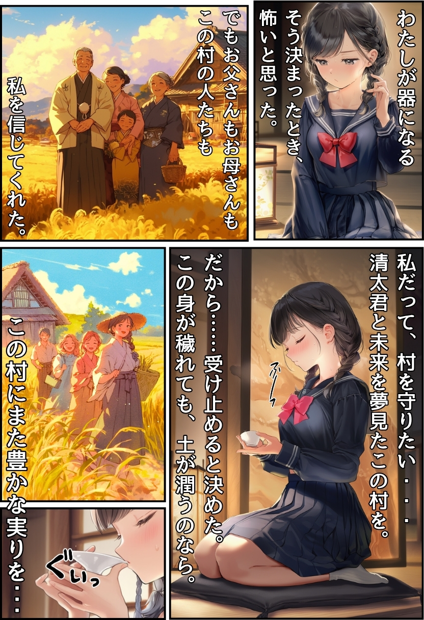 【エロ漫画寝取り】儀式という名の寝取りセックスで種付けされる美少女