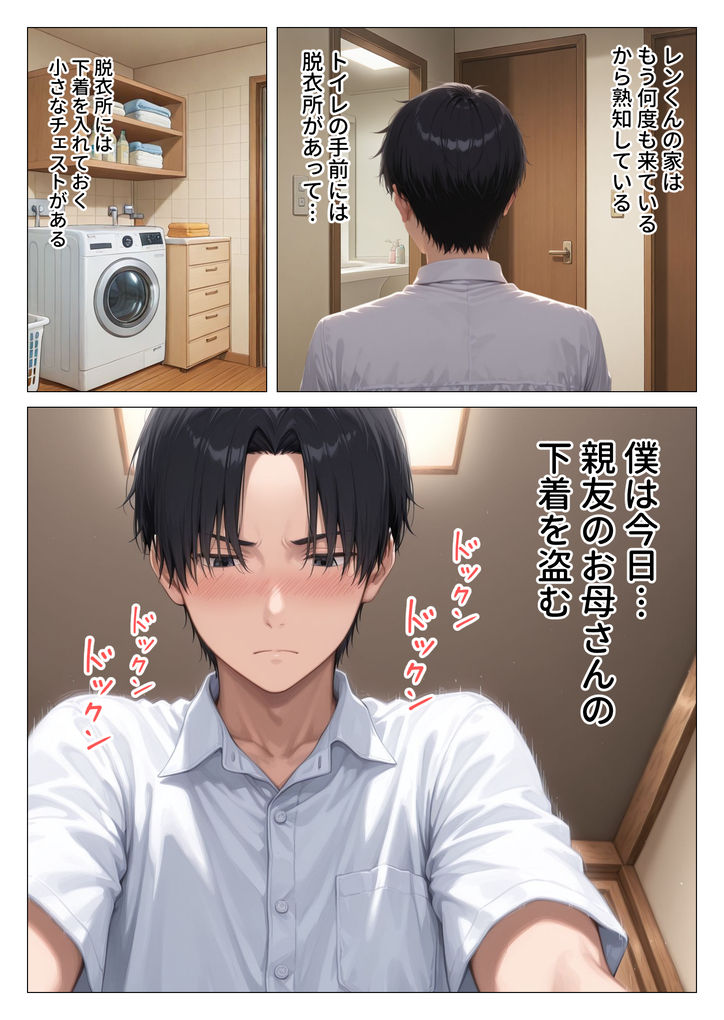 【エロ漫画人妻】エッチなカラダをした憧れの親友ママに最高の筆おろししてもらいました！