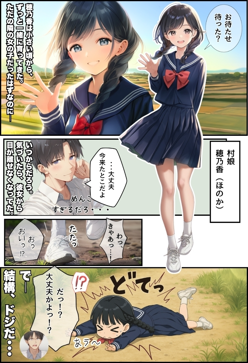 【エロ漫画寝取り】儀式という名の寝取りセックスで種付けされる美少女
