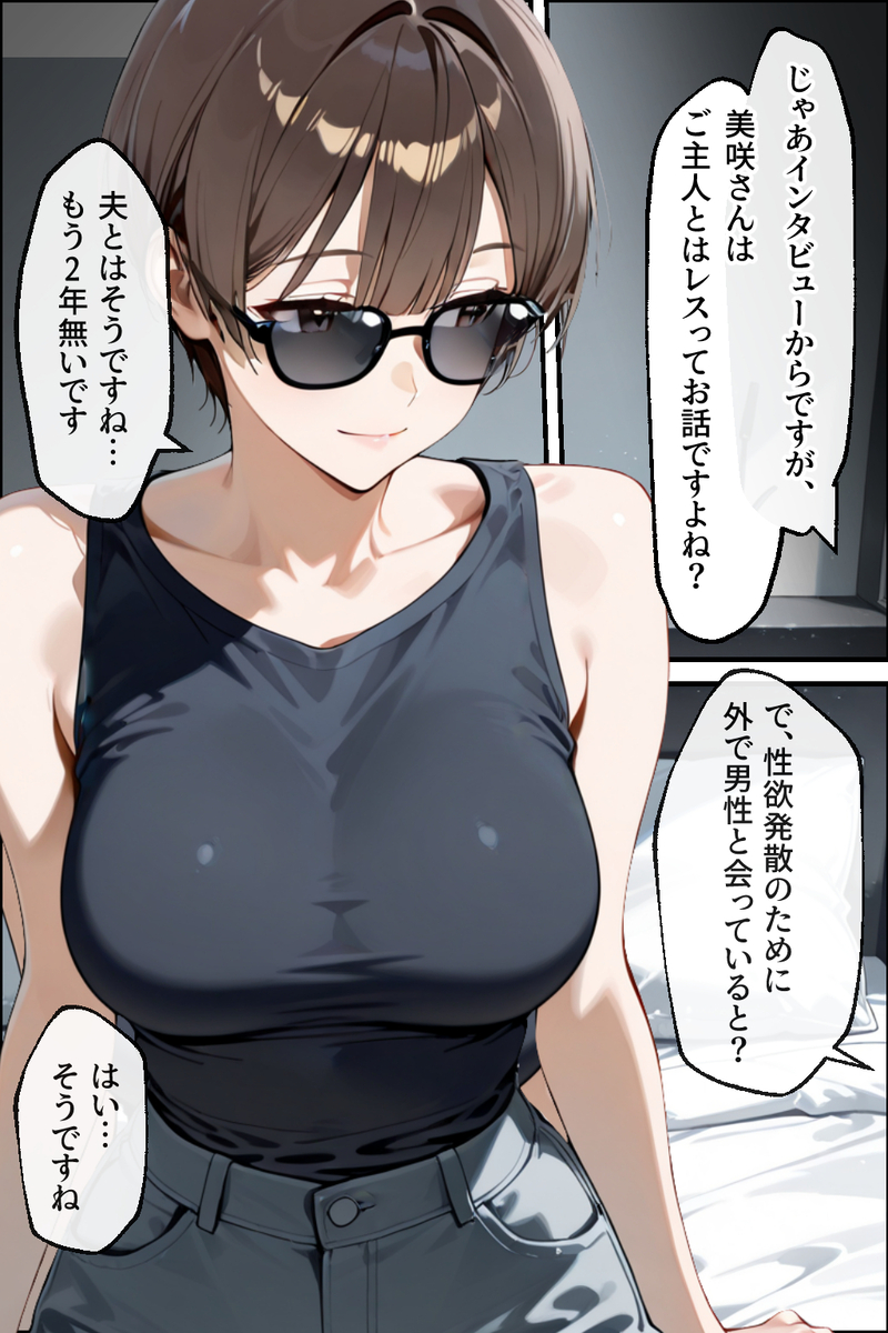 【エロ漫画人妻】同人AVに出演した人妻さん…何人もの男とセックスして完全に変態になってしまう…