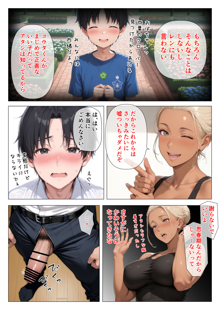 【エロ漫画人妻】エッチなカラダをした憧れの親友ママに最高の筆おろししてもらいました！