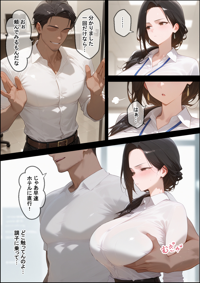 夫とのセックスレスで悩んでいる時に上司に言い寄られて堕ちていく人妻さんに勃起不可避！
