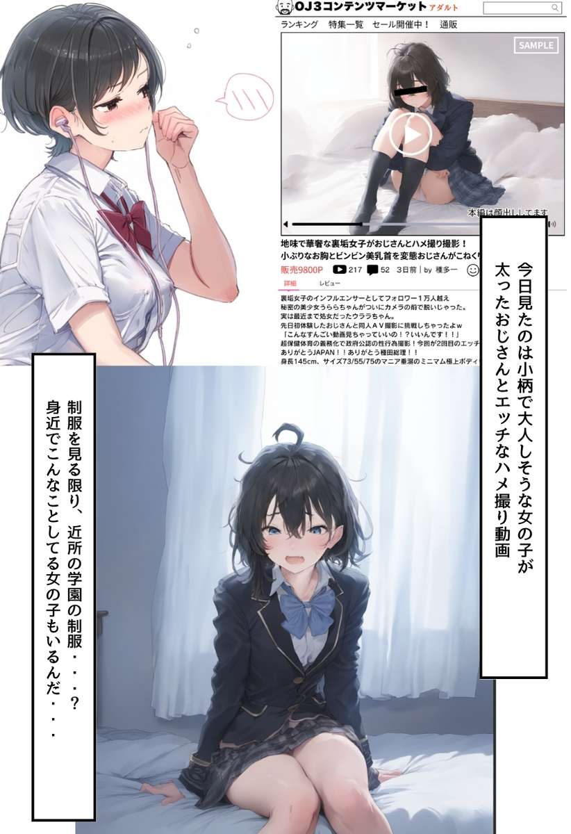 【エロ漫画】年の差と体格差に恋の境界線はない！マッチングアプリで出会ったおっさんとガチ恋する女の子がシコリティーすぎるwww