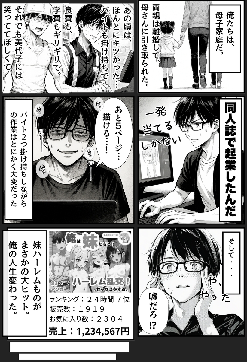 【エロマンガ】自慢の妹が彼氏として紹介してきたおっさんに抱かれまくって…
