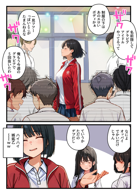 【エロ漫画】グラビアアイドルになって調子に乗りすぎた女の子の運命がヤバい！