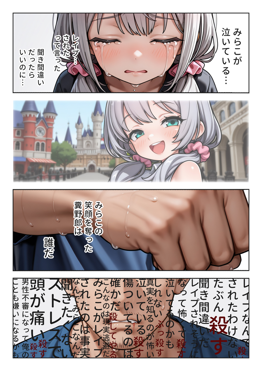 【えろまんが】娘からリアル過ぎるレイプ話を聞かされて…お父さんは怒りと興奮で…