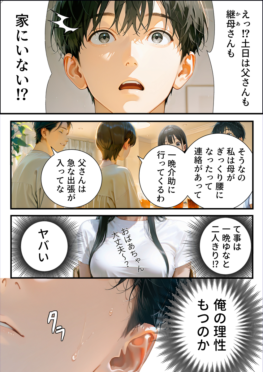 【エロマンガ】可愛すぎる義理の妹に毎日無防備な姿見せつけられて…もう我慢できない！