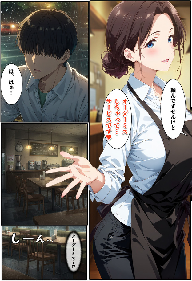 【エロ漫画】旦那とはセックスレス気味の人妻さんバイト先の若い男の子との浮気セックスに溺れてしまう
