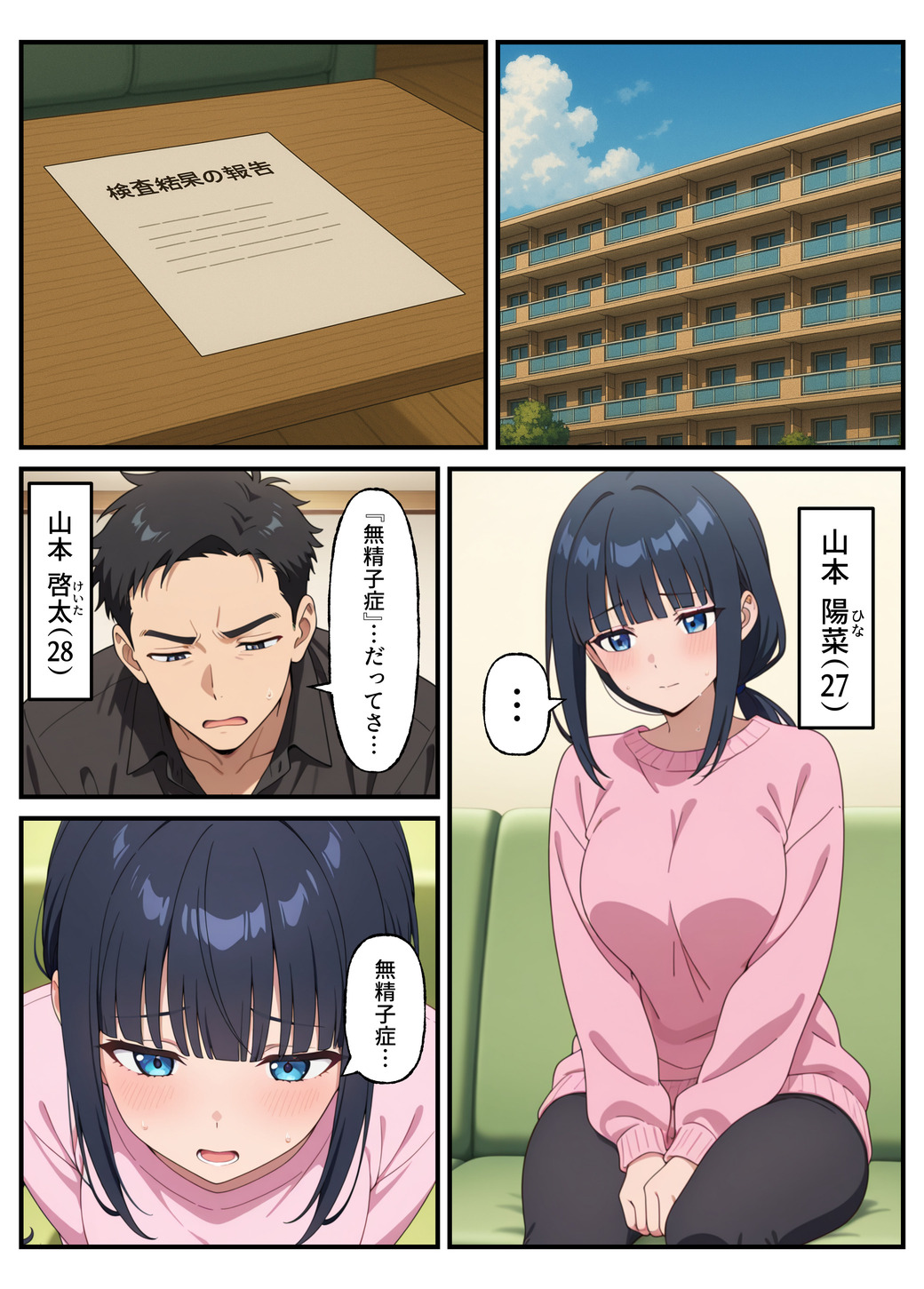 【エロ漫画】不妊治療の奥様が旦那の目の前で種付けサービスを受けることになり…