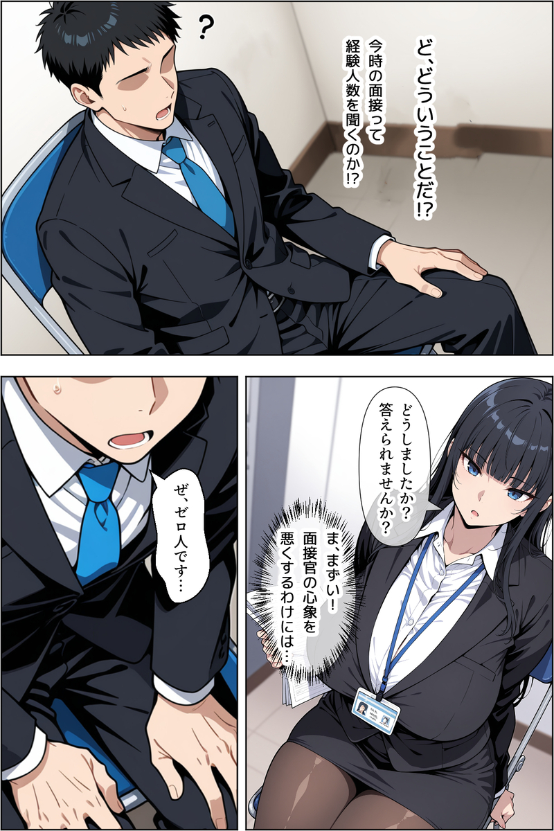 【エロ漫画】書類作成中はクンニでご奉仕！転職先で爆乳女社長の性欲処理係に配属された結果…