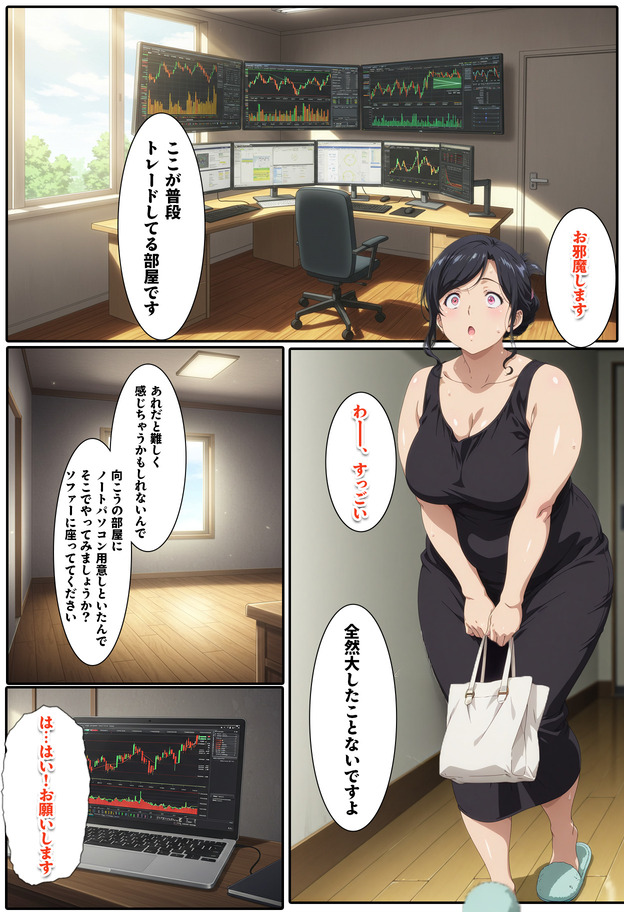 【エロマンガ】カリスマ投資家に抱かれながら投資を学ぶ巨乳奥様