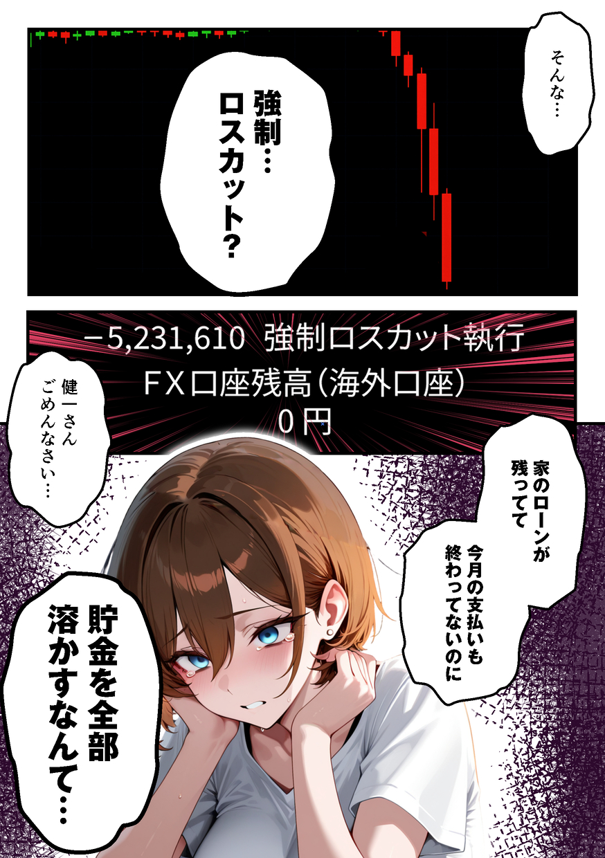 【えろまんが】女友達にFXを勧めらられた奥様…ハイレバトレードでとんでもない損失を作りデリヘル勤務へ…