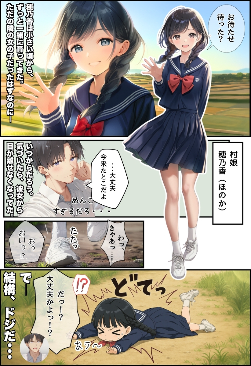 【エロマンガ】ある村の儀式で僕の大好きな幼馴染はねっちこいおじさんに抱かれてしまい…