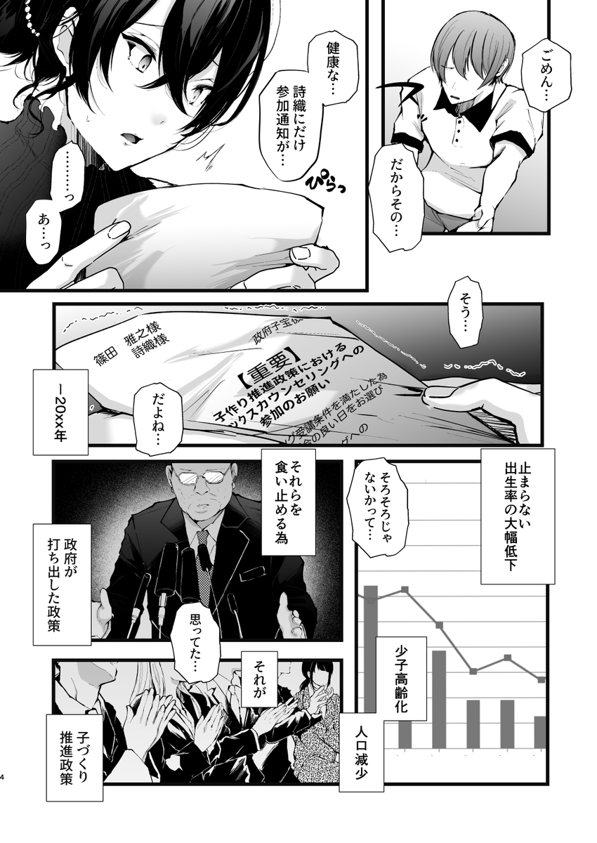 【エロ漫画】子種に恵まれない夫婦が性のカウンセラーによる1週間のエッチな指導を受けた結果…