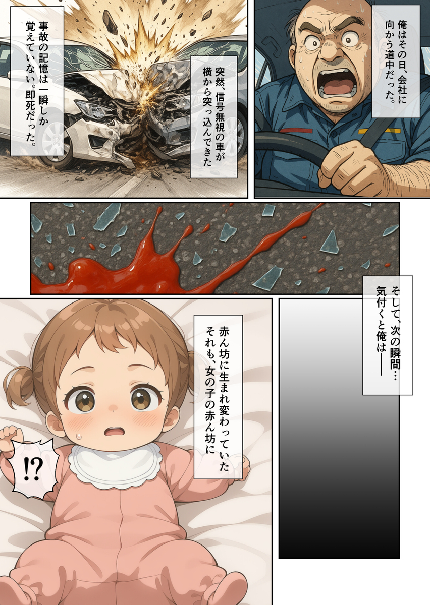 【エロマンガ】生まれ変わったら女の子…あなたら何をしてますか？