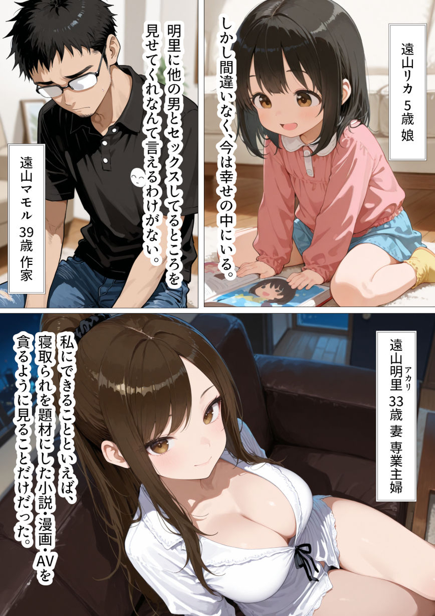 【エロ漫画】寝取らせ性癖の旦那に付き合って若い男とセックスすることになった人妻の運命が…