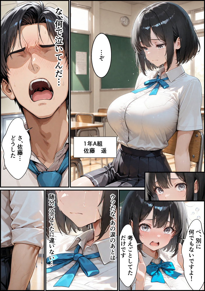 【えろまんが】彼氏がいるにも関わらず教師に抱かれ快楽堕ちしていく美少女がシコリティーすぎる！