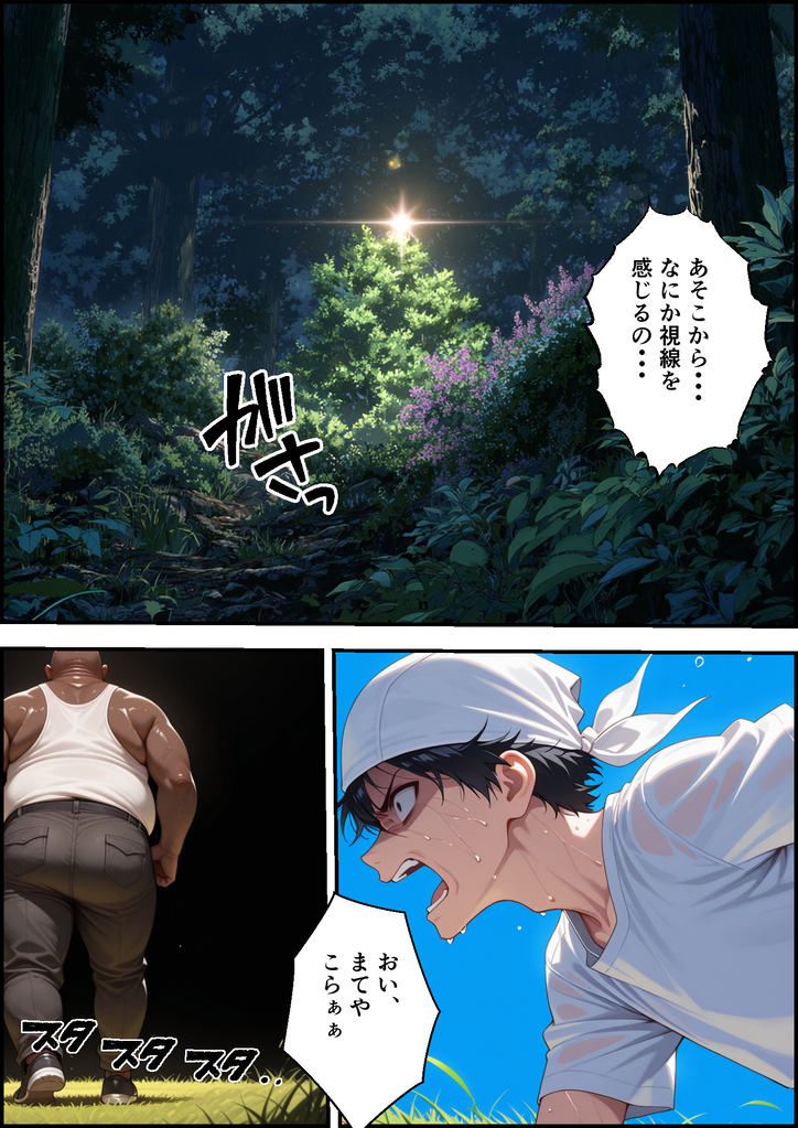 【エロ漫画】男性経験は夫以外にない巨乳人妻さんが村長の息子の罠にハマり…