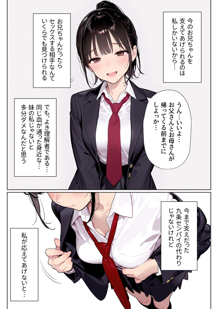 【エロ漫画】「お兄ちゃん、たくさん気持ち良くなって」妹に依存しまくる兄との禁断セックスがエロ過ぎる！