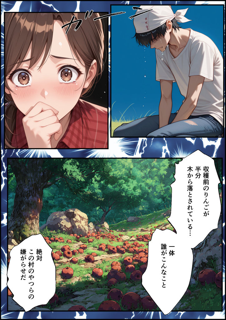 【エロ漫画】男性経験は夫以外にない巨乳人妻さんが村長の息子の罠にハマり…