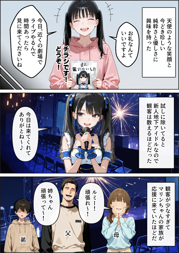 【エロ漫画】ワイが激推ししてる地下アイドルさんAV出演拡散されて活動休止へ…