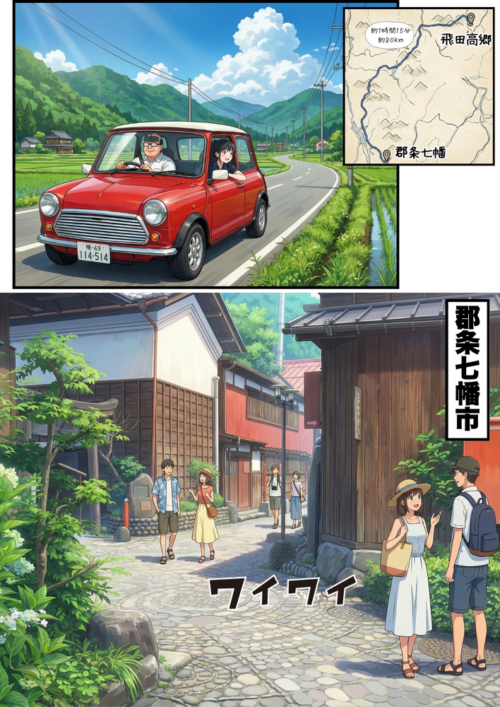 【エロマンガ】観光しながらのいちゃらぶセックス…こんな旅がしてみたいwww