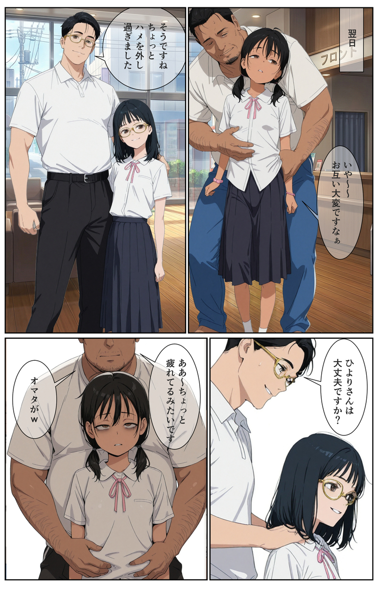 【エロマンガ】村の学校のたった二人の女子生徒とその教師の男性二人による禁断の関係がエロ過ぎた