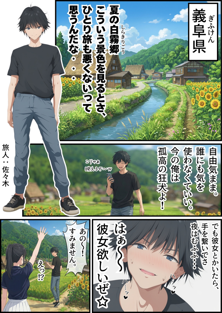 【エロマンガ】観光しながらのいちゃらぶセックス…こんな旅がしてみたいwww