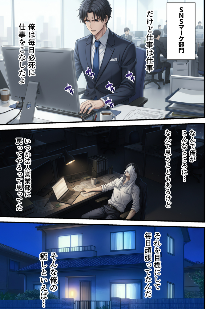 【エロマンガ】夫の知らない妻の本当の姿…承認欲求高めな人妻さんが裏垢男子とハメ撮り性交