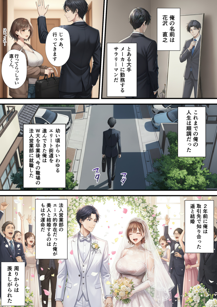 【エロマンガ】夫の知らない妻の本当の姿…承認欲求高めな人妻さんが裏垢男子とハメ撮り性交