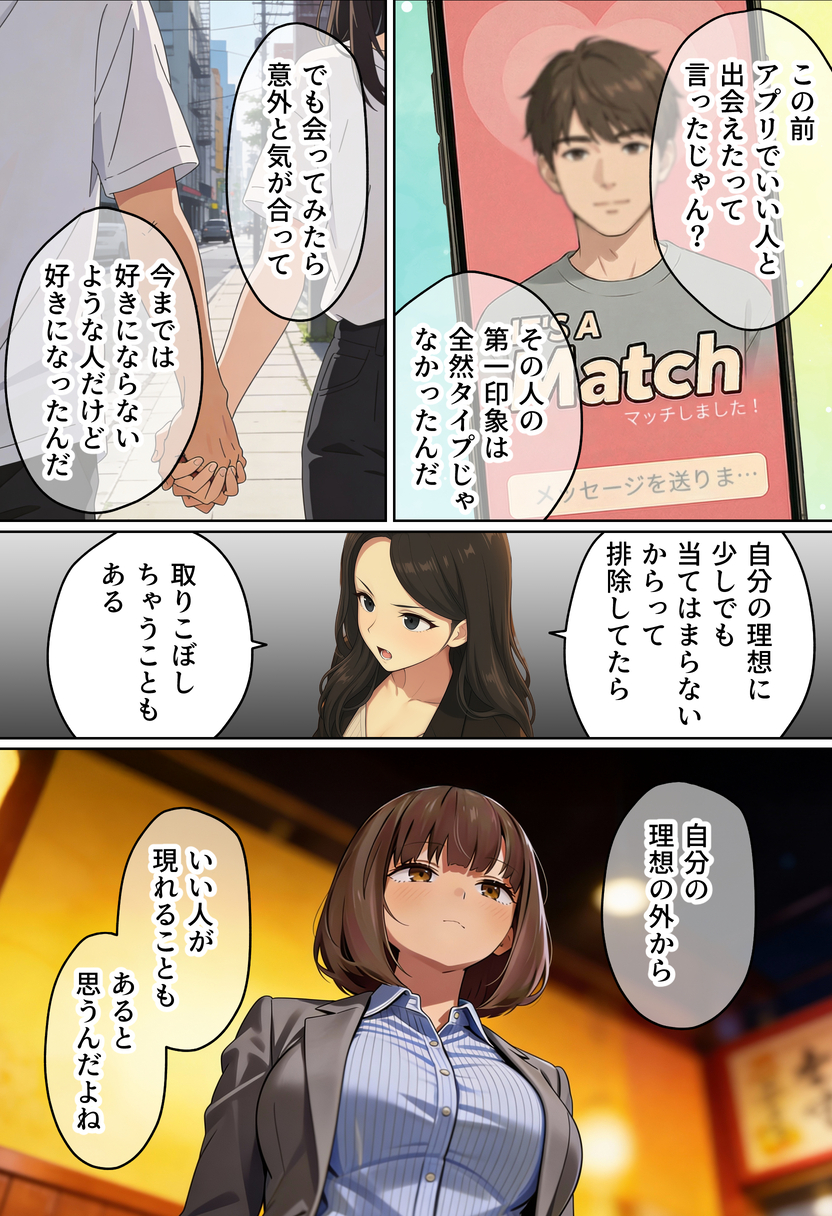 【えろまんが】リアルな女性視点で描かれる、マッチングアプリ体験談にドキドキがとまらない