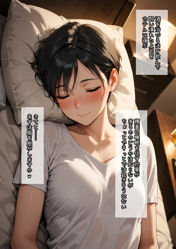 【エロ漫画】「先輩って胸小さいけど、乳首敏感なんですねw」仕事終わりの飲み会からのお持ち帰り…日頃の憂さ晴らしの生中出しセックスがヤバい！