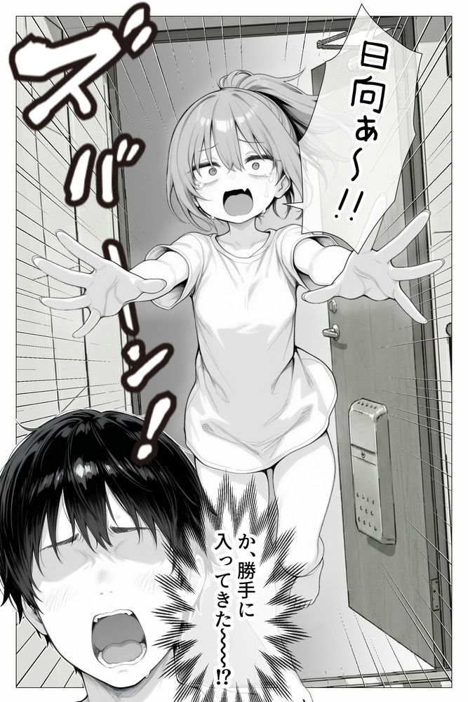 【エロ漫画】アパートの隣人が理想的すぎるちっぱい女の子と思ったらまさかのバツイチ38歳！