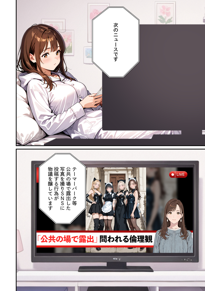 【エロマンガ】承認欲求強めの女子大生がSNSにちょっとエッチな画像を載せた結果…