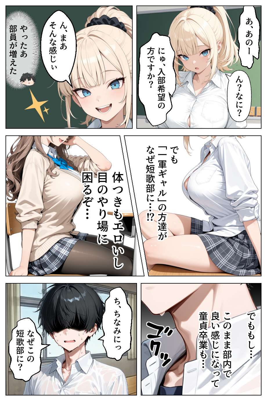 【エロ漫画】夢はハーレム3P！噂のノートに自分の願望を書きまくった結果www