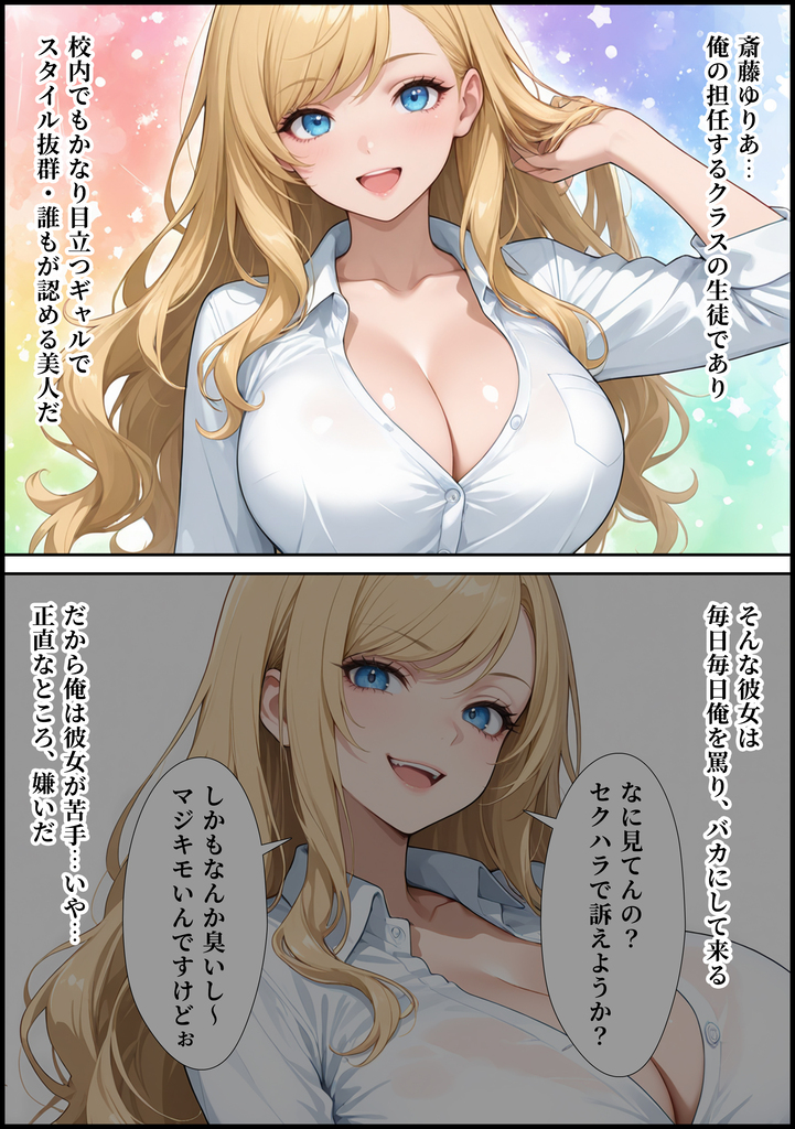 【えろまんが】留年回避の為に変態教師に抱かれる巨乳ギャルJKの運命が…