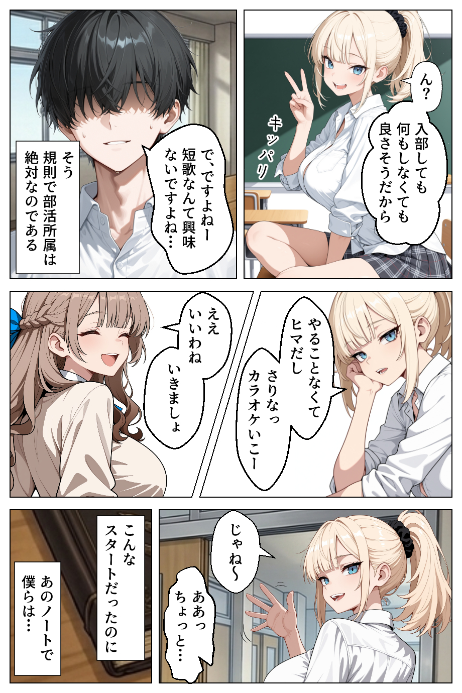 【エロ漫画】夢はハーレム3P！噂のノートに自分の願望を書きまくった結果www
