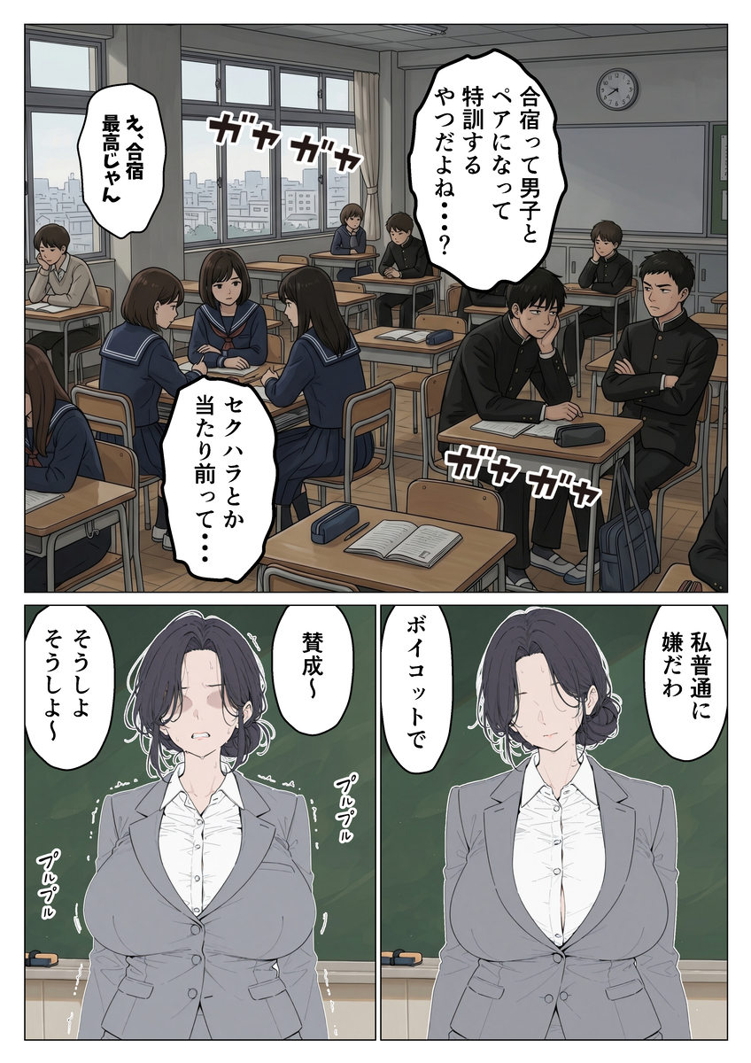 【エロマンガ】某体育会の合宿では女の子達の性処理係も必要なようで…