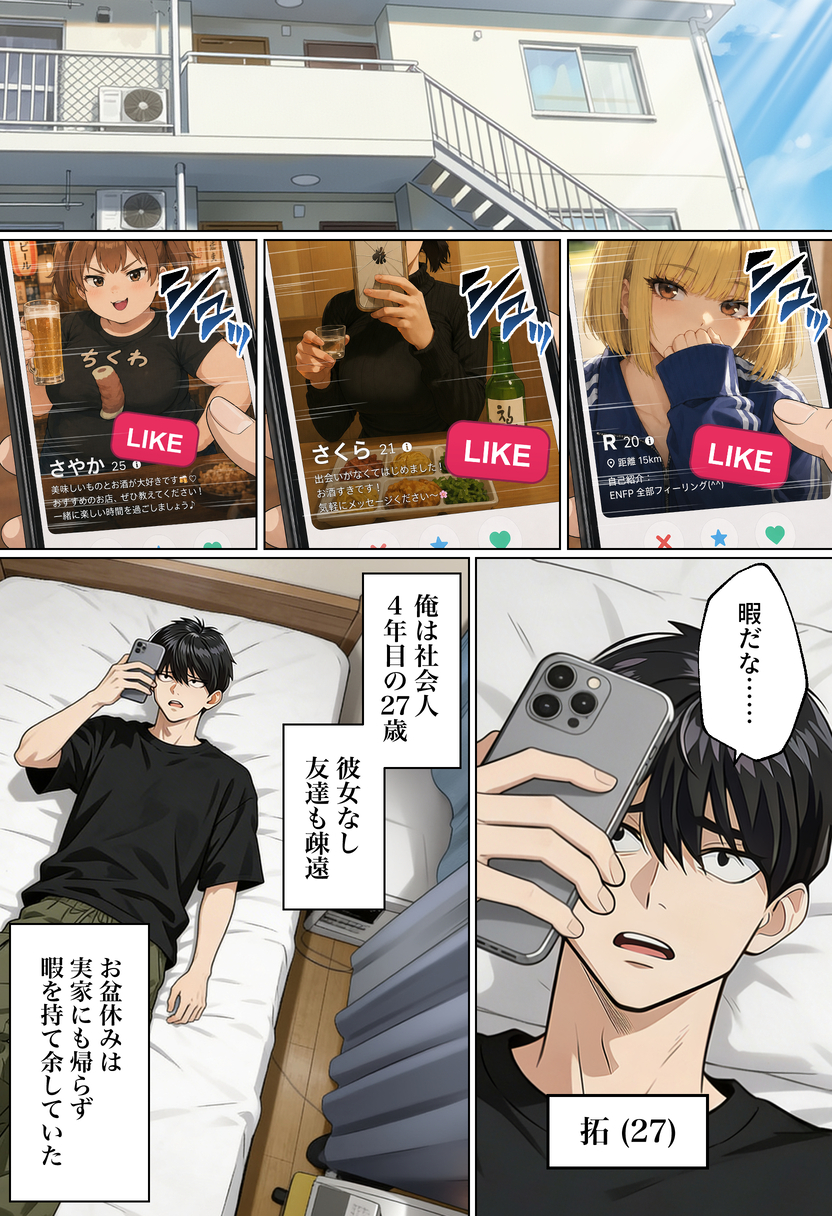 【えろまんが】エチエチすぎるマチアプ体験が羨ましすぎる！